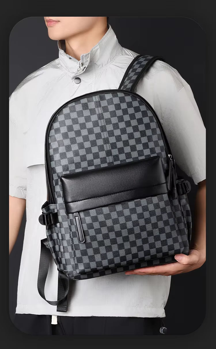 Bagarooz Premium Leather Business Waterproof Backpack™