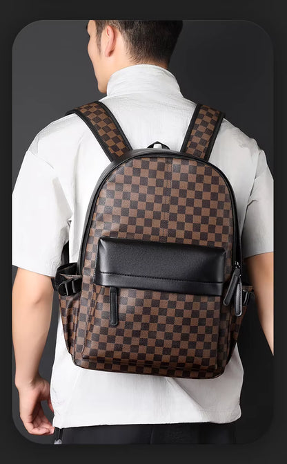 Bagarooz Premium Leather Business Waterproof Backpack™
