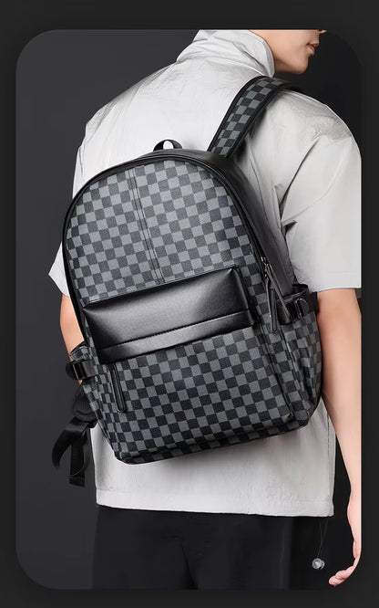 Bagarooz Premium Leather Business Waterproof Backpack™