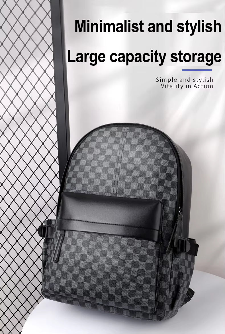Bagarooz Premium Leather Business Waterproof Backpack™