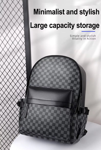 Bagarooz Premium Leather Business Waterproof Backpack™