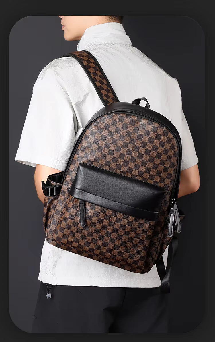 Bagarooz Premium Leather Business Waterproof Backpack™